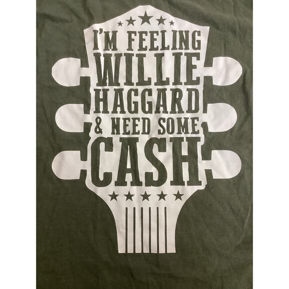 Band - Comfort Colors “I’m feeling Willie Haggard & need some Cash” Tee - Picture 2 of 3